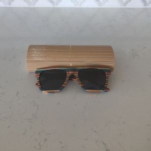 Rainbow Bamboo Sunglasses